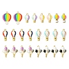 24Pcs 8 Styles Alloy Enamel Pendants ENAM-FS0001-74-1