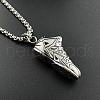 Stainless Steel Sports Sneaker Pendant Stylish Punk Necklaces for Men GM8924-1