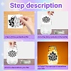 PVC Lamp Film for DIY Colorful Light Hanging Lamp Frosted Glass Jar DIY-WH0512-005-4