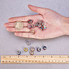  Polymer Clay Rhinestone European Beads CPDL-NB0001-05-3