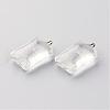 Rectangle Alloy Glass Pendants GLAA-Q047-18x25-01P-2