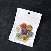 7Pcs Chakra Natural Tumbled Gemstone with Carved Rune Words PW-WG7BE04-01-4