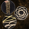 Rhinestone Mesh Headpiece Cap AJEW-WH0413-82A-4