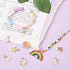 Boutigem 24Pcs 12 Style Alloy Enamel Pendants ENAM-BG0001-02-17