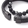 Unisex Stackable Bracelets Sets BJEW-JB04896-01-3