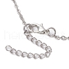 Crackle Glass & Natural Quartz Crystal Fruit Bib Necklaces for Women NJEW-JN05203-02-5