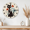 MDF Printed Wall Clock HJEW-WH0058-034-5