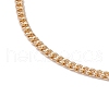 2Pcs 2 Colors Brass Curb Chains Bracelet Making AJEW-JB01329-4