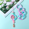 5Pcs Ring Food Grade Eco-Friendly Silicone Focal Beads JX893I-7