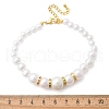 Round ABS Imitation Pearl Beads Bracelets for Women BJEW-B124-01G-5