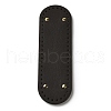 PU Leather Oval Long Bottom for Knitting Bag DIY-K079-01B-1