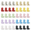 40Pcs 10 Styles Spray Printed Alloy Pendants FIND-TA0002-38-2
