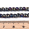 Electroplate Opaque Glass Beads Strands GLAA-T032-P4mm-AB01-4