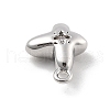 Brass Micro Pave Cubic Zirconia Pendants KK-D283-17P-2