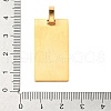 Christmas Ion Plating(IP) 304 Stainless Steel Pendants STAS-Z098-37G-3