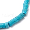 Natural Turquoise Beads Stretch Bracelets for Men Women BJEW-JB11670-06-4