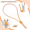 Leather Bag Drawstring Cord & Cord Slider Sets DIY-WH0453-50A-02-2