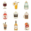 45pcs 9 styles Alloy Enamel Pendants ENAM-CJ0003-80-1