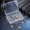 Beebeecraft 8Pcs Brass Micro Pave Clear Cubic Zirconia Charms KK-BBC0003-72-7