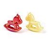 UV Plating Opaque Acrylic Beads OACR-T028-44-2