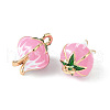 Brass Enamel Charms KK-G462-30LG-2