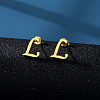 201 Stainless Steel Stud Earrings WG24A34-12-1