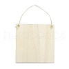 Eid Theme Density Board Wooden Wall Ornament Doorplate Pendants HJEW-C004-01F-2