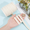 BENECREAT 1 Bundle Flat Cotton Drawstring Cord OCOR-BC0006-88B-3