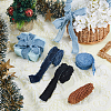 SUPERFINDINGS 5Pcs 5 Colors Denim Fabric Ribbons DIY-FH0007-16-5
