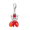 7Pcs Angel Glass Pendant Decorations HJEW-MZ00260-3
