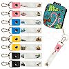 PU Leather & Cotton Name Marker Keychain AJEW-WH0514-035-1