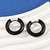 202 Stainless Steel Polishing Hoop Earrings EJEW-M106-02EB-04-3