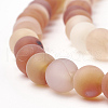 Dyed Natural Red Agate Beads Strands G-T106-045-2