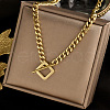 Rhombus Toggle Stainless Steel Pendant Necklaces for Women FS-WG6DB9B-01-1
