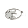304 Stainless Steel Pendants STAS-Q354-02B-P-2
