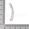 304 Stainless Steel Curved Tube Beads STAS-M071-03D-P-4