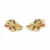 Brass Micro Pave Cubic Zirconia Connector Charms KK-E068-VB407-4-3