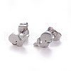 304 Stainless Steel Stud Earrings X-EJEW-F227-19P-1