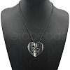 Alloy Pendant Necklace Round Heart Love Flower Fish Pendant Necklace DX5218-11-1