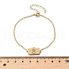 201 Stainless Steel Camera with Heart Link Bracelets BJEW-B128-04G-5