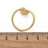 304 Stainless Steel Heart Cuff Rings for Women RJEW-A063-01D-G-3