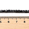 Natural Black Sapphire Beads Strands G-G259-B02-3x3mm-5