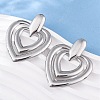 304 Stainless Steel Stud Earrings EJEW-Z098-10P-3