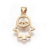 Brass Pendants ZIRC-O027-16G-2