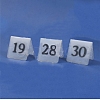 Olycraft 27Pcs Acrylic Tent Table Number Sign AJEW-XCP0002-51-3
