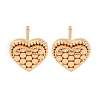 Brass Stud Earrings EJEW-D288-01G-2