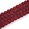 Transparent Glass Beads Strands GLAA-T032-T8mm-MD20-1