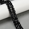 Natural Black Obsidian Beads Strands G-H078-C35-6mm-1
