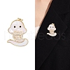 Snake with Ingot Shell Pins PW-WG658CD-01-1