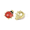 Brass Enamel Pendants KK-H072-03G-2